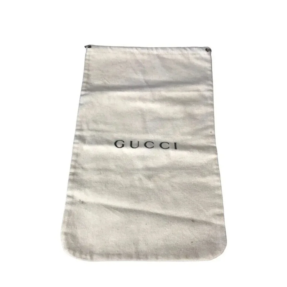 Authentic Gucci Dust Bags Covers Drawstring Lot‎ Of 2 Made In Italy Cotton
